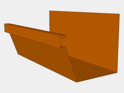 F-Style Copper Industrial Box Gutter