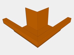 F-Style Copper Industrial Box Gutter Outside Miter Write review