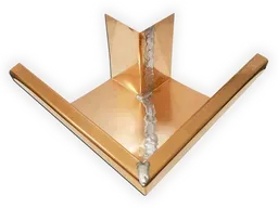 K-Style Copper Gutter Inside Miter