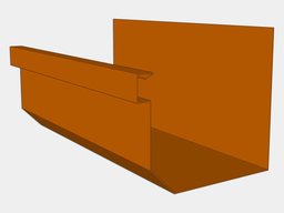 D-Style Copper Residential Box Gutter