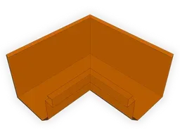 D-Style Copper Residential Box Gutter Inside Miter
