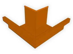 D-Style Copper Residential Box Gutter Outside Miter