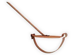 Copper Rival Strap Hanger for Half Round Gutter