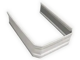 Corrugated Square 0.032" Kynar Aluminum Downspout Strap