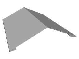 Freedom Gray Ridge Cap Roof Flashing