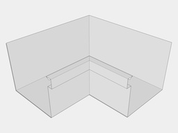 A-Style Galvalume Plus Commercial Box Gutter Inside Miter