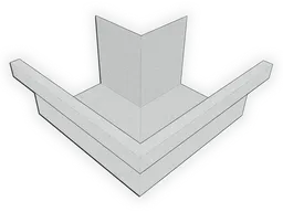 A-Style Galvalume Plus Commercial Box Gutter Outside Miter