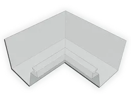 F-Style Galvalume Plus Industrial Box Gutter Inside Miter