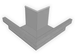 D-Style Galvalume Plus Residential Box Gutter Outside Miter