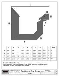 D-Style Galvalume Plus Residential Box Gutter Outside Miter