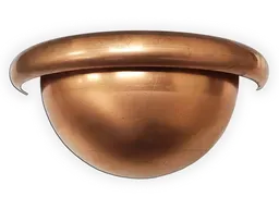 Half Round Copper Gutter Euro Spherical Quarter Ball End Cap