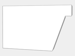 F-Style Industrial 0.027" Aluminum Box Gutter Left / Right End Cap