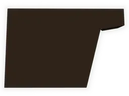 F-Style Industrial Kynar Steel Box Gutter Left / Right End Cap