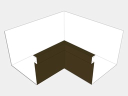 A-Style Kynar Steel Commercial Box Gutter Inside Miter