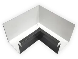 A-Style Kynar Steel Commercial Box Gutter Inside Miter