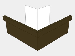 A-Style Kynar Steel Commercial Box Gutter Outside Miter
