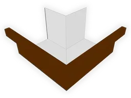 A-Style Kynar Steel Commercial Box Gutter Outside Miter