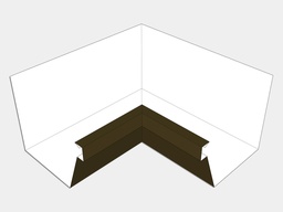 F-Style Kynar Steel Industrial Box Gutter Inside Miter