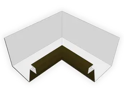 Kynar Steel Industrial Box Gutter Inside Miter