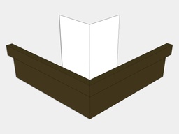 D-Style Kynar Steel Residential Box Gutter Outside Miter