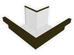 D-Style Kynar Steel Residential Box Gutter Outside Miter