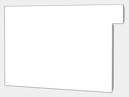 A-Style Commercial Box Gutter 0.032" Aluminum Kynar Left / Right End Cap