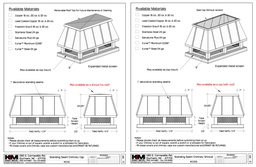 Standing Seam Roof Chimney Cap / Shroud