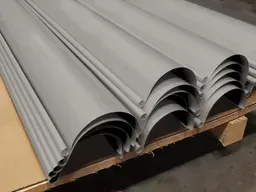 Euro Bead Bonderized Steel Half Round Gutter (Paint Grip)