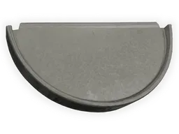 Half Round Bonderized Steel Gutter End Cap (Paint Grip)