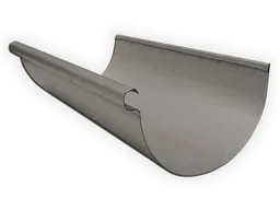 Reverse Bead Bonderized Steel Half Round Gutter (Paint Grip)
