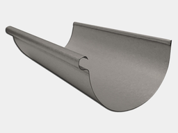 Reverse Bead Bonderized Steel Half Round Gutter (Paint Grip)