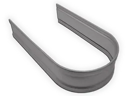 Round Bonderized Steel Downspout Strap (Paint Grip)