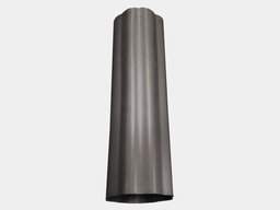 [DS043-3201] Round Corrugated Bonderized Steel Downspout (Paint Grip)