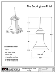 The Buckingham Finial