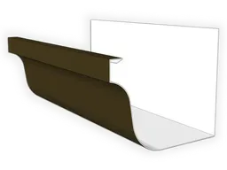 24 Gauge Kynar Steel Brownstone Gutter - L Style