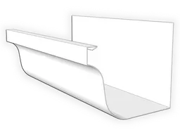 0.027" Aluminum Brownstone Gutter - L Style