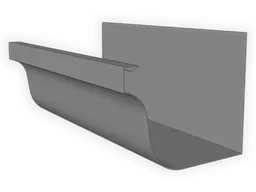 L-Style Lead Coated Copper Brownstone Gutter