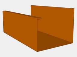 U-Style Copper U Shaped Box Gutter