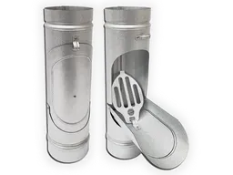 Plain Round Freedom Gray Downspout Cleanout