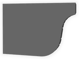 L-Style Brownstone Bonderized Steel Gutter Left / Right End Cap (Paint Grip)