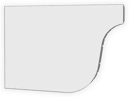 L-Style Brownstone Freedom Gray Gutter Left / Right End Cap