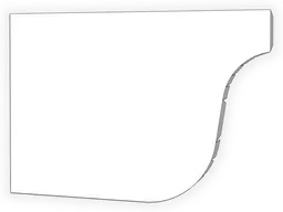 L-Style Brownstone 0.032" Aluminum Kynar Gutter Left / Right End Cap