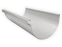 Reverse Bead Freedom Gray Half Round Gutter