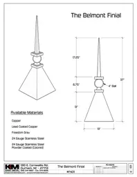 The Belmont Finial