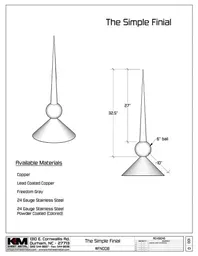 The Simple Finial