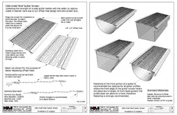 KM Under Roof Gutter Screen Free Sample