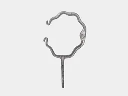 Round Corrugated Downspout Hook - Lead Coated Copper Coated